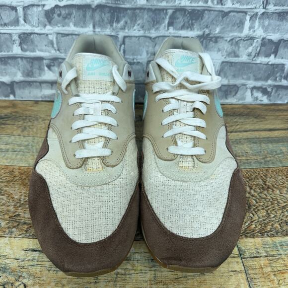 Nike Air Max 1 Crepe Hemp Medium Brown Mint Foam Mushroom FD5088-200 Size 15 - Picture 5 of 11
